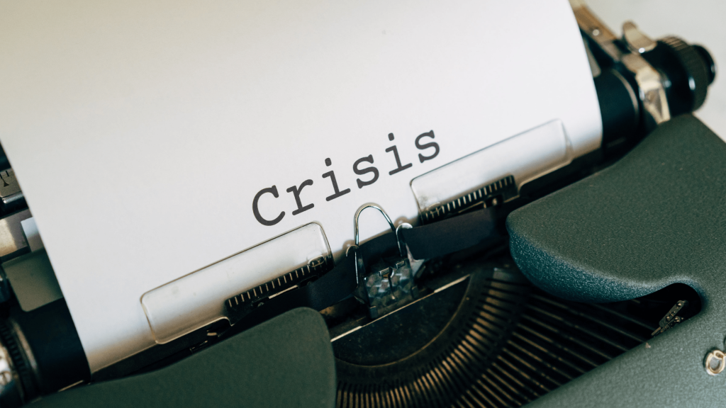 Type writer that types crises