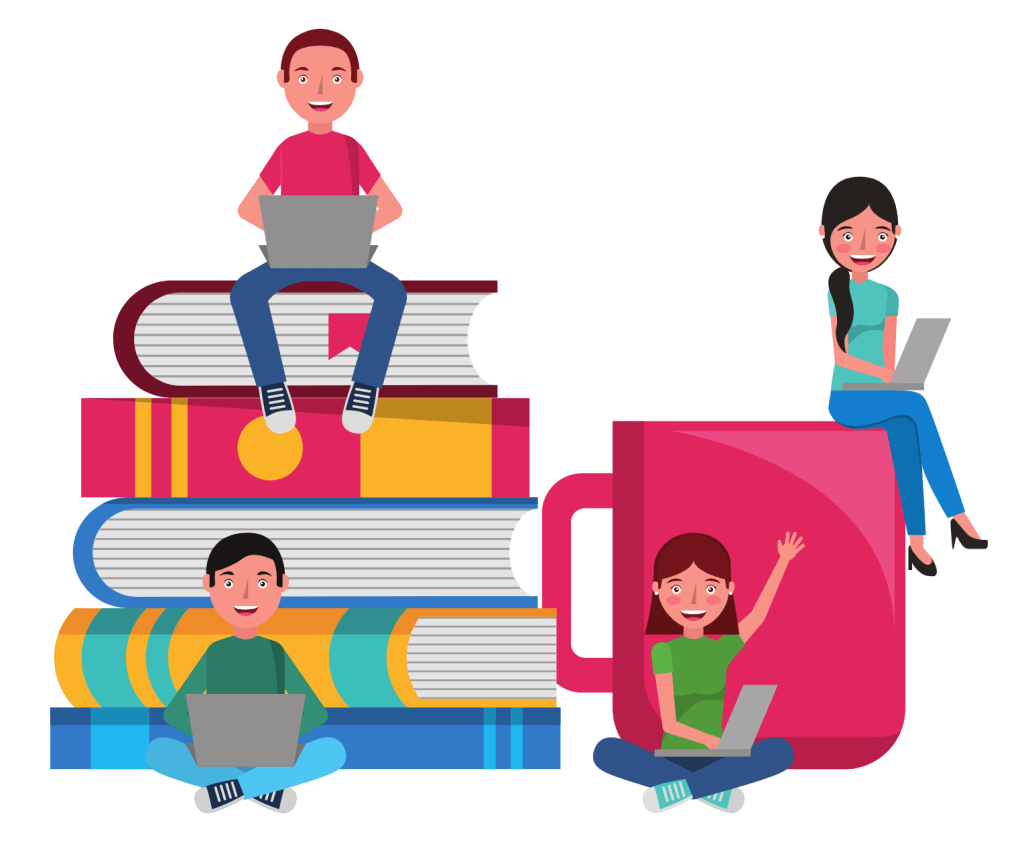 People learning concept illustration