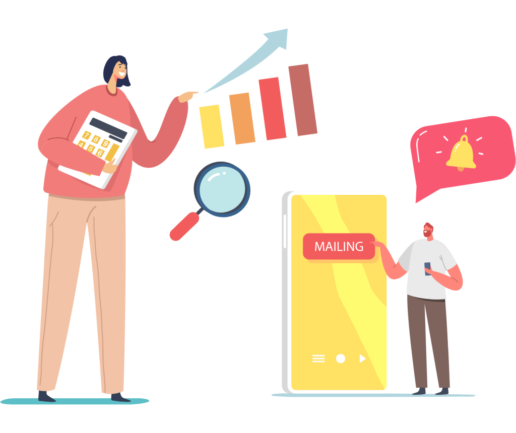 2 men with email icon