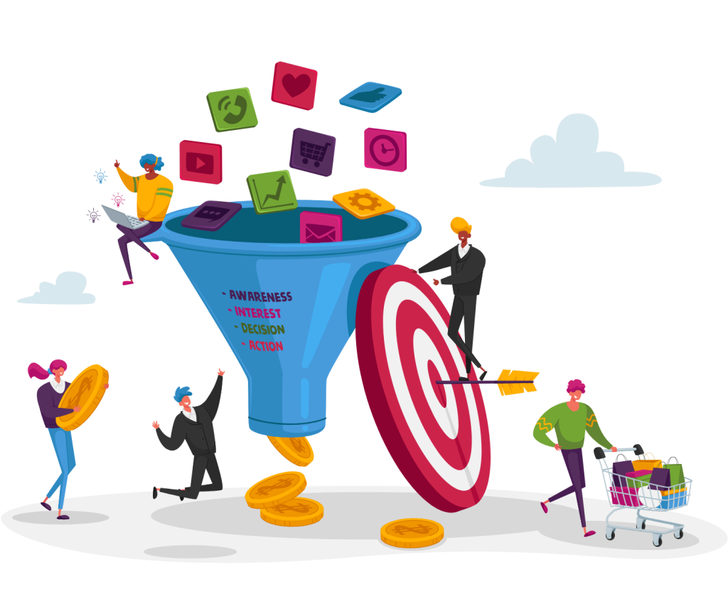 image depicting sales funnel