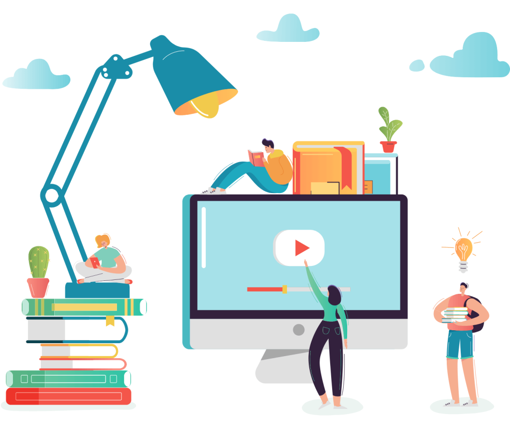 image depicting online training