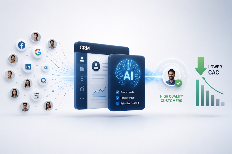 How SaaS Companies Can Lower Customer Acquisition Cost Using CRM & AI